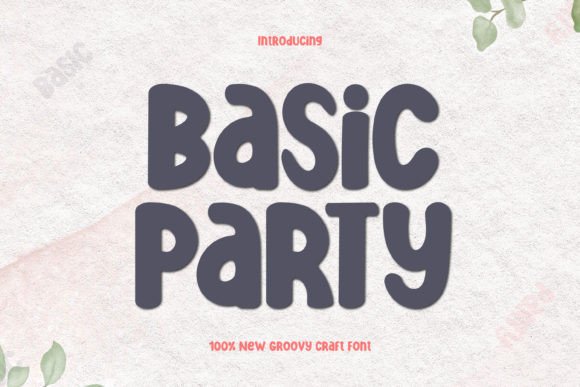 Basic Party: The Quirky All-Caps Font Elevating Modern Design