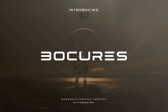 Bocures: A Futuristic Display Font for Modern Brands