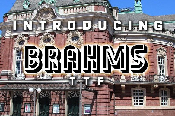 Brahms: A Stunning 3D Font for Impactful Designs