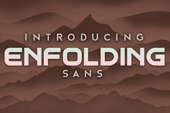 Enfolding: The Display Font for Bold Designs