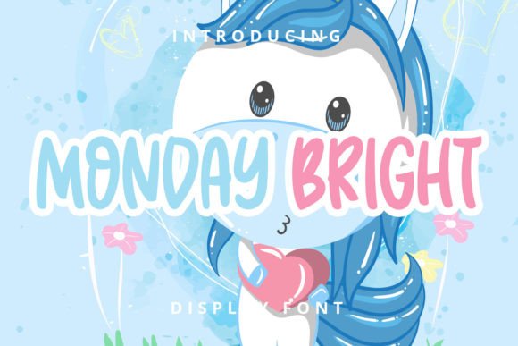 Monday Bright: A Playful Display Font for Lively Designs