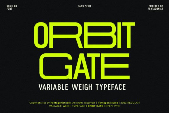 Orbit Gate: A Modern Variable Font for Every Brand