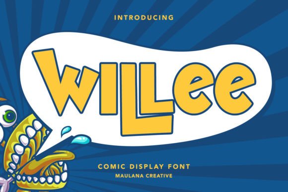 Unleashing Playful Energy: Why Willee is the Comic Display Font Your Designs Need