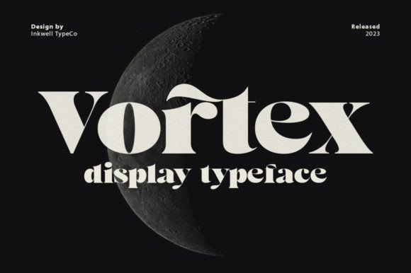 Vortex: A Bold Display Font for Modern Design
