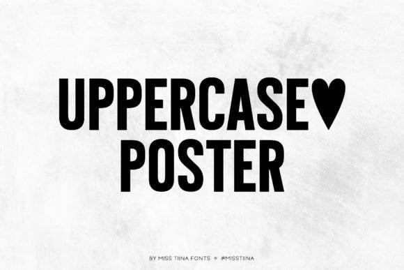 Why Uppercase Poster Is Your Go-To Display Font
